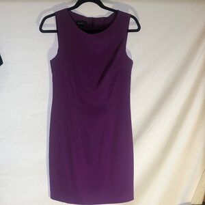Timeless Classic Alyx Tailored Fit Sleek Sleeveless Purple Midi Dress, Size 4